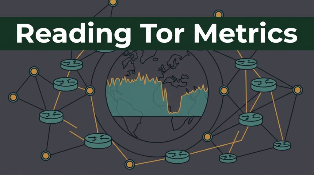 A globe with connected network nodes and a chart showing a sharp dip.