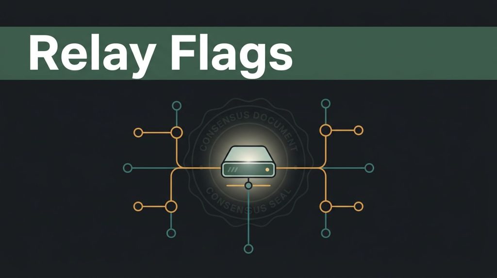 A glowing relay node connects to smaller network nodes.